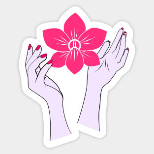 Holy orchid Sticker